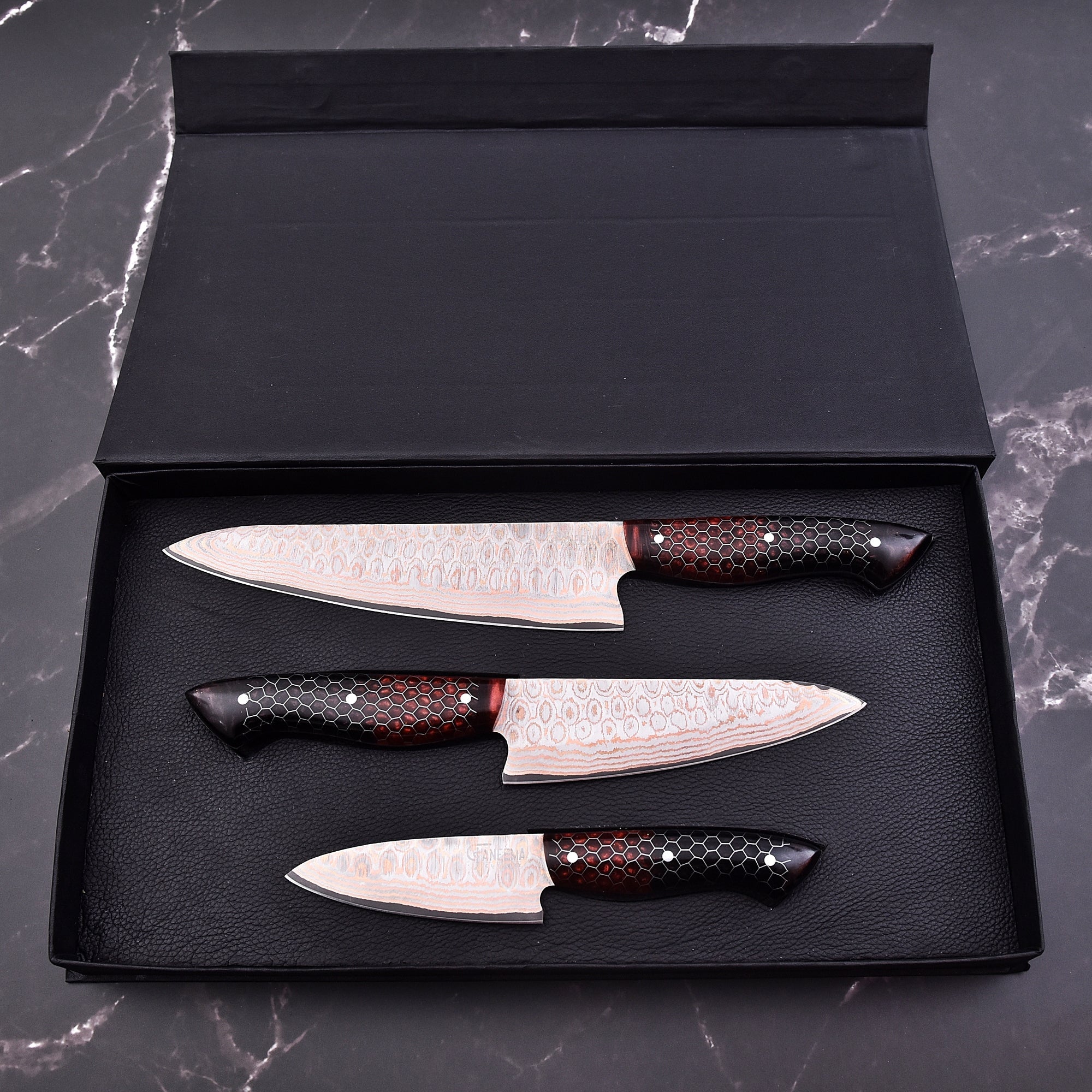 Image of knife set BlackSteel Cutlery